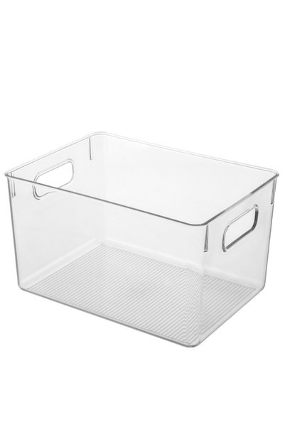 Generic Brand Transparent Refrigerator Storage Boxes, Food Organizer, Plastic