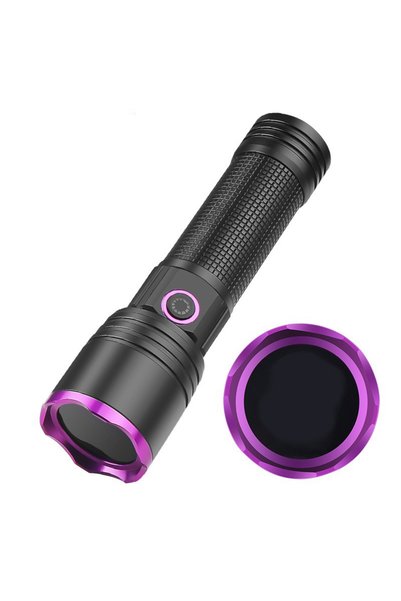 Bluejw One Key Strong UV Flashlight USB Rechargeable 365NM UV Black Light Pet...