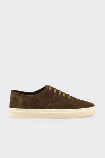 Elle Shoes Haki Deri Erkek Casual Ayakkabı