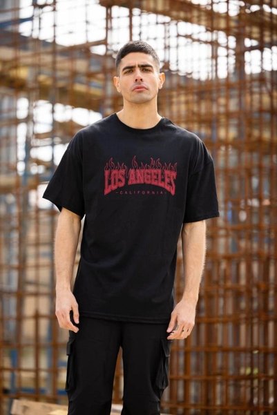Marche Bien Marchè Bien Men's Short Sleeve T-Shirt Crew Neck Los Angeles Prin...