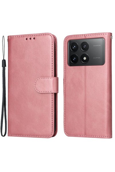 OEM Θήκη Πορτοφόλι με Βάση, Όψη Δέρματος για Poco F6 Pro / Redmi K70 & K70 Pr...