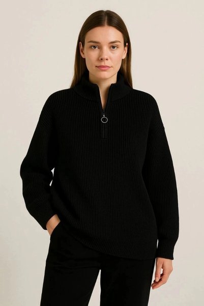 Marche Bien Marchè Bien Women's Half Zipper Knitwear Sweater Thessaloniki Kni...