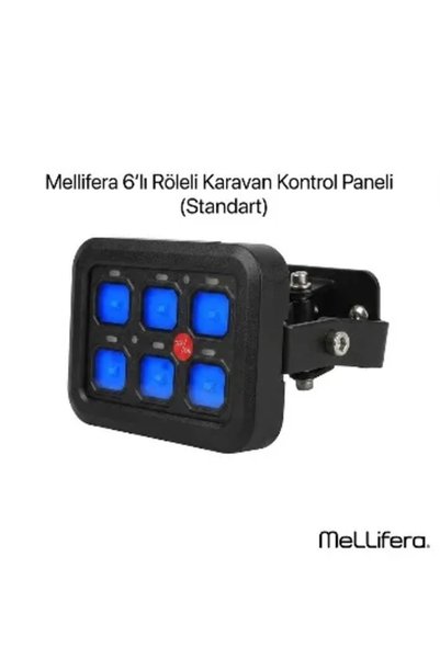 Mellifera 6'lı Röleli Karavan Kontrol Paneli (Standart)