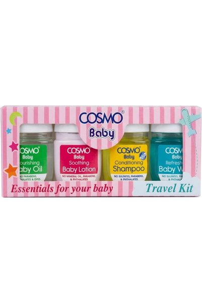 CD Cosmo Designs Cosmo Baby 4PC Travel Pack 33ML – Gentle & Nourishing Skinca...