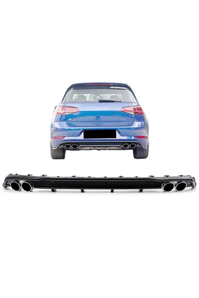 tuningset Διαχύτης αέρα πίσω προφυλακτήρα κατάλληλος για VW Golf 7.5 VII 2017...