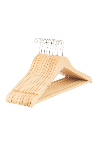 Generic Brand Umerașe din lemn masiv, set de 5, bară antiderapantă, 360 °   R...