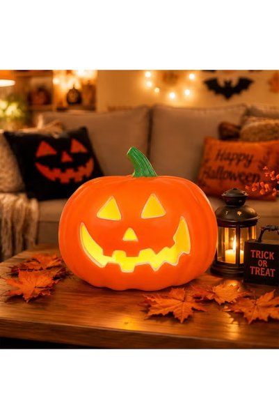 GGEROU LED Halloween Pumpkin Lantern Light Up Jack O Lantern Decoration