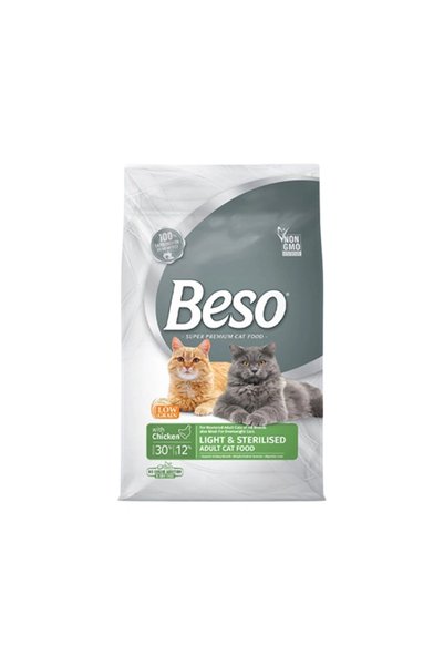 Beso طعام جاف معقم للقطط غني بالدجاج - 2 كجم