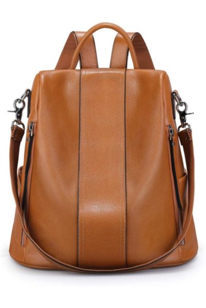 GENERAL S-ZONE Women Soft Leather Backpack Anti-theft Purse Ladies Waterproof...