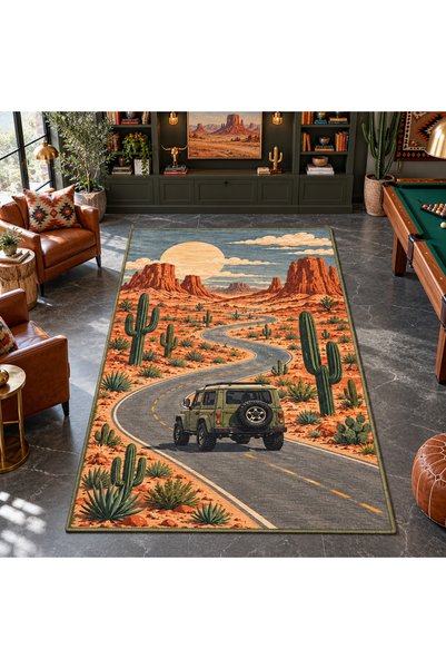 Rugs Modern Halı Eta Desert Safari Journey Pattern Woven Base Carpet Eta4383