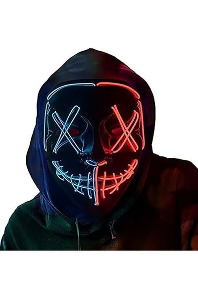 TAPIT LED Mask, LED Light up Mask Scary Mask for Festival Party, 2 colors Mas...
