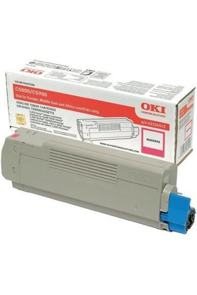 OKI Toner magenta |   5000 pagini |   C58/59/5550MFP