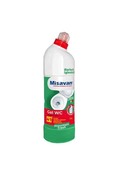 Misavan Soluție de curățare toaletă Gel WC Mountain Fresh 4 în 1 1l