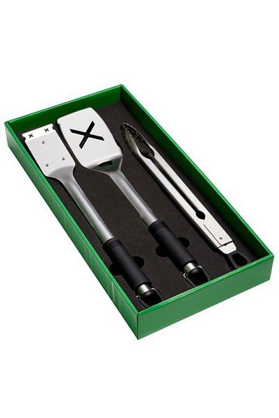 Grandhall Grandpro Set Crossray TCS4AC-014, 3 ustensile premium pentru gratar