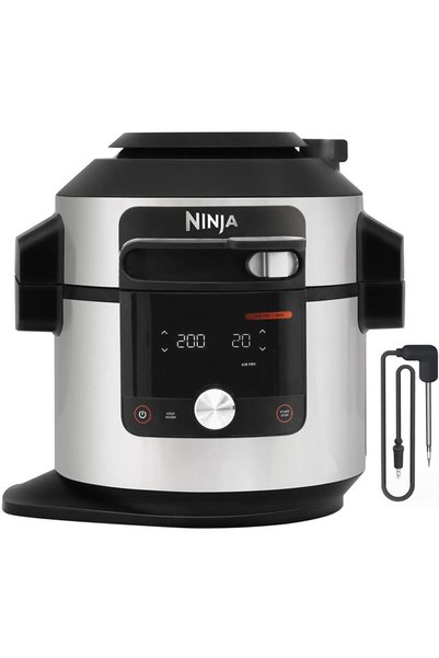 NINJA Multicooker 14 in 1 OL750EU, 1460W, 7.5l, 14 programe, Negru-Argintiu
