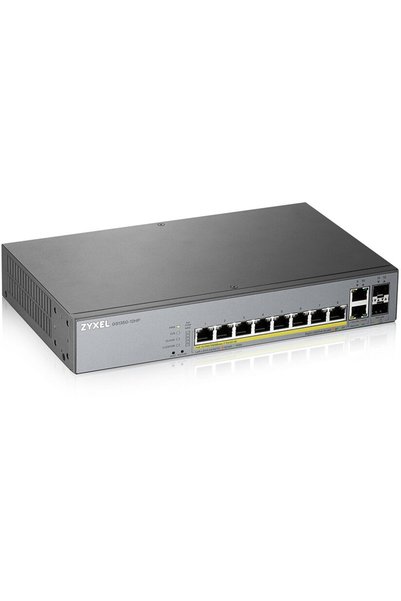 ZyXEL GS1350-12HP-EU0101F, Управляем, L2, Гигабитов Етернет (10/100/1000), По...