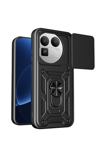 Aiyando Husa pentru Realme GT 8 Pro Ring Armor Kickstand Tough Rugged Cover c...
