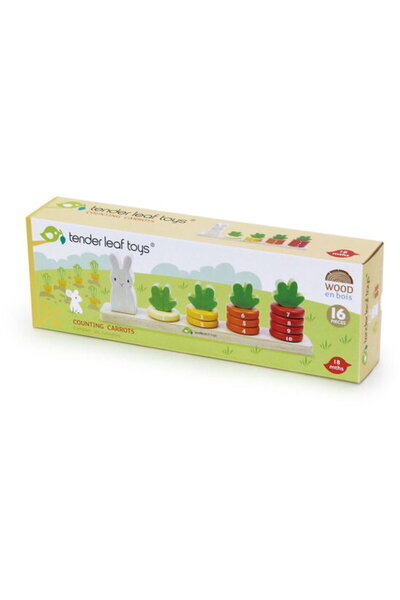 Tender Leaf Educational toy Counting Carrots, Toys - Counting Carrots, made o...