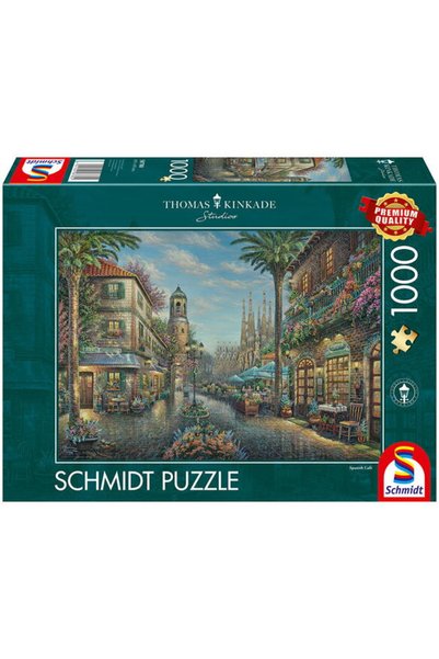 Schmidt Puzzle: Thomas Kinkade - The Spanish Cafe, 1000 pieces