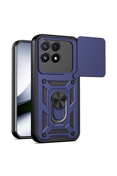 Aiyando Husa pentru Xiaomi Poco F9 Pro Ring Armor Kickstand Tough Rugged Cove...