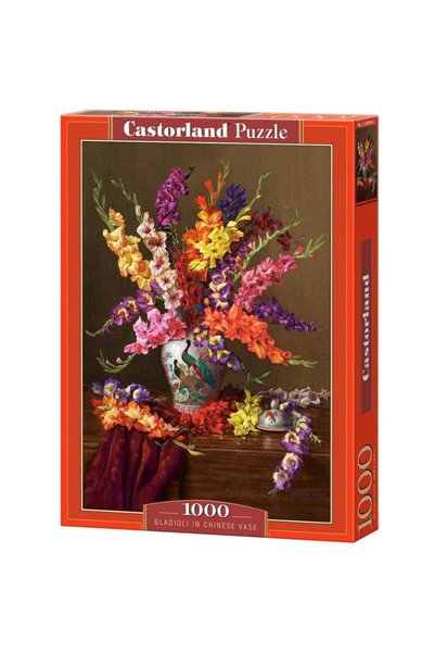 Castor Puzzle 1000 piese Gladioli în vază chinezească