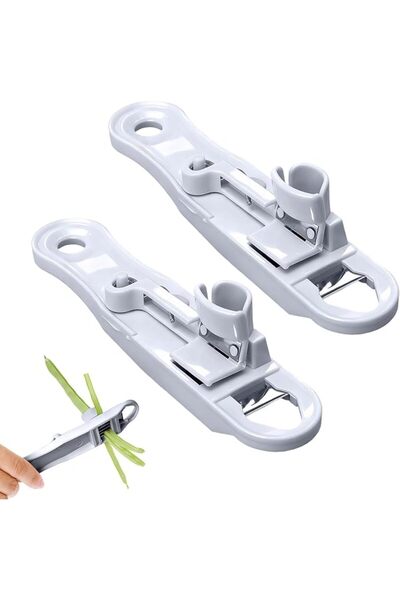KASTWAVE 2 Pcs Runner Bean Slicer and Stringer Multi-Functional Handheld Vege...
