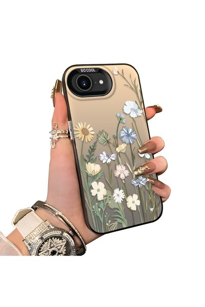 CHICASELUX حافظة هاتف متوافقة مع iPhone 17E بتصميم زهور برية عتيقة، مقاومة لل...
