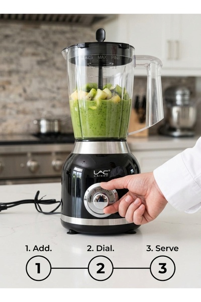 LAC Countertop Blender, Multi Speed Control Electric Blender with Large Transparent Jar, High Power Kitchen Mixer for Smoothies, Shakes & Food Crushing