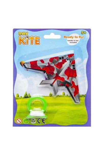 LG Imports Mini Kite Airplane, length 10 cm LG4575, Age 3+ years, Red