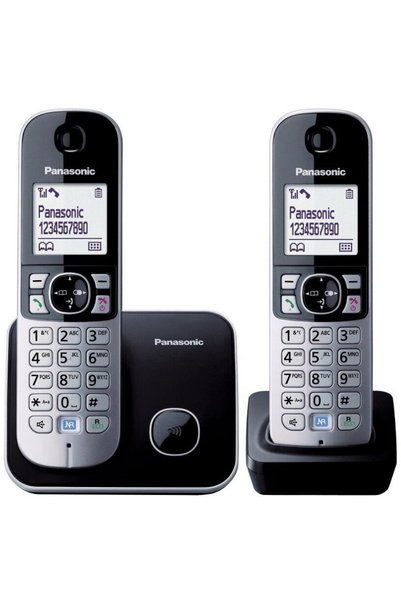 PANASONIC Telefon Fix KX-TG6812, Dect, Negru