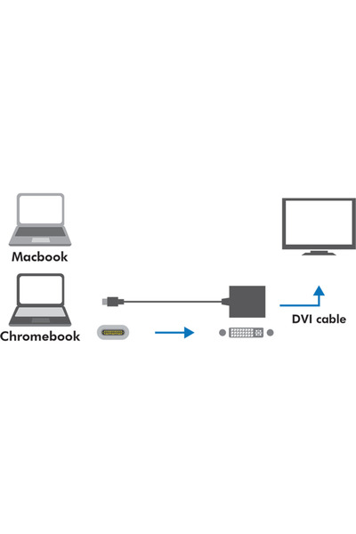 LogiLink Adaptor UA0245A, USB-C tată - DVI tată