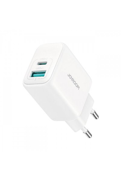 Joyroom Incarcator Retea JR-TCF21, 20W, 3A, 1 x USB-A - 1 x USB-C, Alb
