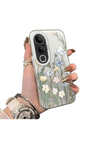 CHICASELUX حافظة هاتف متوافقة مع Vivo V50 Lite 4G/5G بتصميم زهور برية عتيقة و...