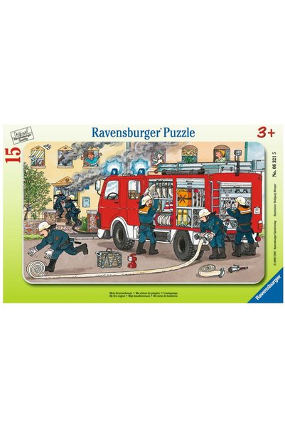 RAVENSBURGER Puzzle Masina de pompieri, 15 piese