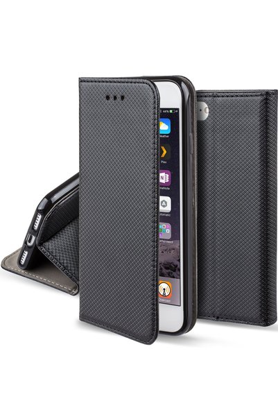 MOOZY Phone case, Moozy, Flip On, for iPhone 8 / 7 / SE 2020, Black, Ecologic...
