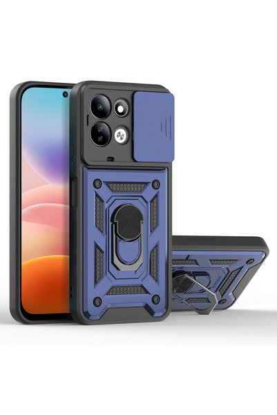 Aiyando Husa pentru Xiaomi Redmi 17 4G Ring Armor Kickstand Tough Rugged Cove...