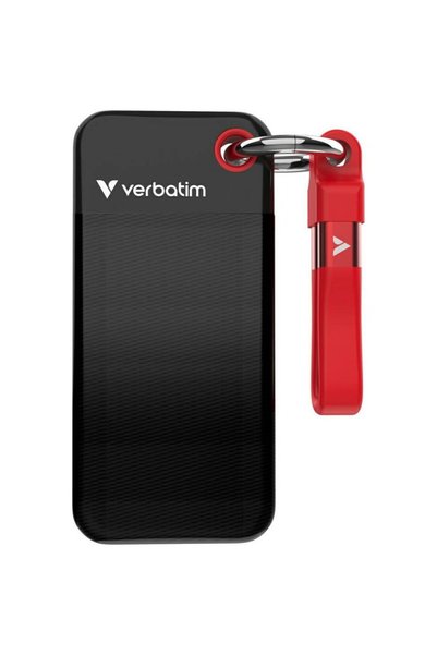 Verbatim Portable External SSD Pocket 32417 USB 3.2 Gen 2 Interface 256GB, Bl...