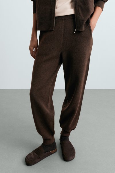 Oysho Jogger örgü rib pantolon