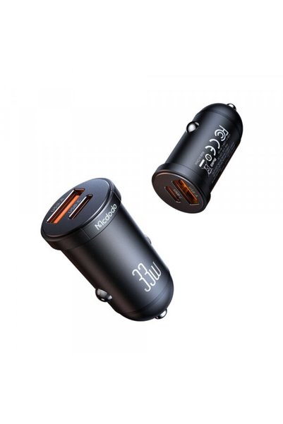 Mcdodo Incarcator Auto CC-2320 Cool, 33W, 3A, 1 x USB-A - 1 x USB-C, Negru