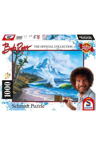 Schmidt Puzzle: Bob Ross - The Mountain by the Sea, 1000 pieces