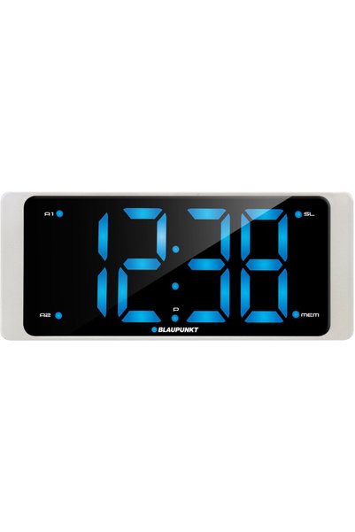 Blaupunkt CR16WH ραδιόφωνο-ρολόι, ραδιόφωνο FM, διπλό ξυπνητήρι, USB, λευκό