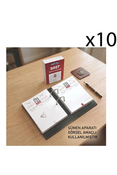 Gıpta 2027 Blok Masa Takvimi 10x13 Cm 365-GBT 10 Adet