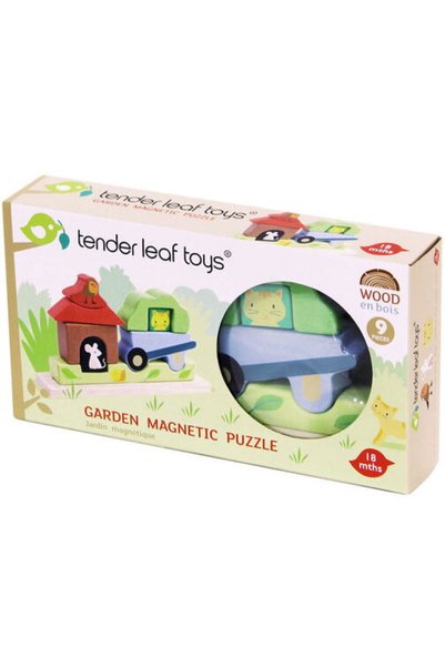 Tender Leaf Magnetic Puzzle Garden, Toys - Garden Magnetic Puzzle 3D, made of...