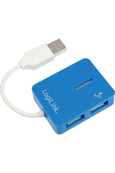 LogiLink Hub USB LogiLink, 4 porturi USB 2.0, Plug & Play, Alimentare prin USB