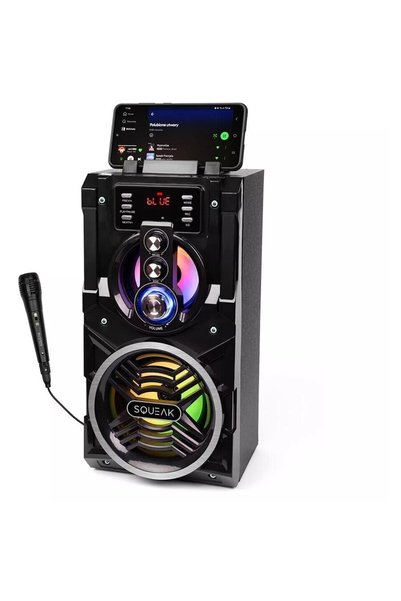 SQUEAK Boxa Portabila SQ1000, Bluetooth, 20W, 178x400x156mm, Negru