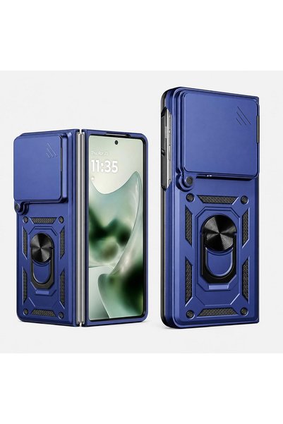 Aiyando Husa pentru Motorola Razr Fold Ring Armor Kickstand Tough Rugged Cove...
