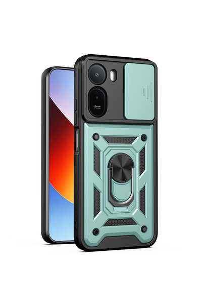 Aiyando Husa pentru Xiaomi Redmi A7 Pro 4G Ring Armor Kickstand Tough Rugged ...