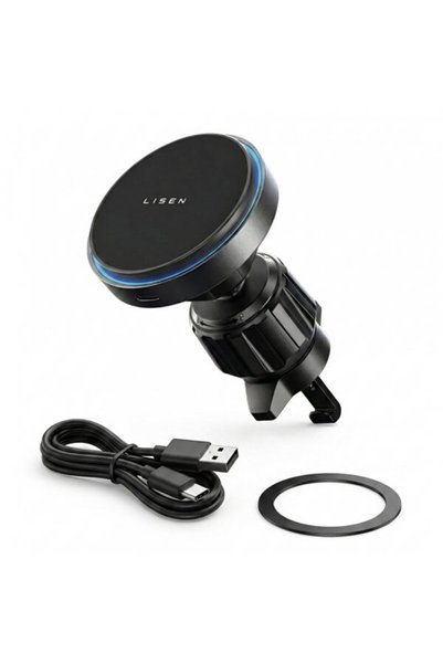LISEN Безжично зарядно за кола, 15W, 1.67A, Черен YL0225070006
