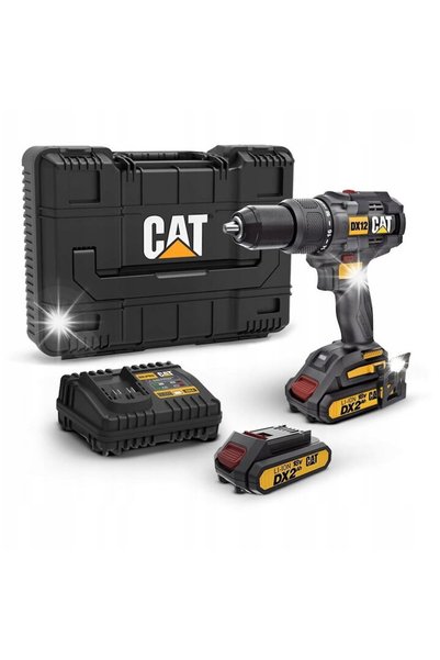 Cat Ударен винтоверт DX12, 18 V, 65 Nm, 2 скорости 0-500/0-2000 об/мин, безче...