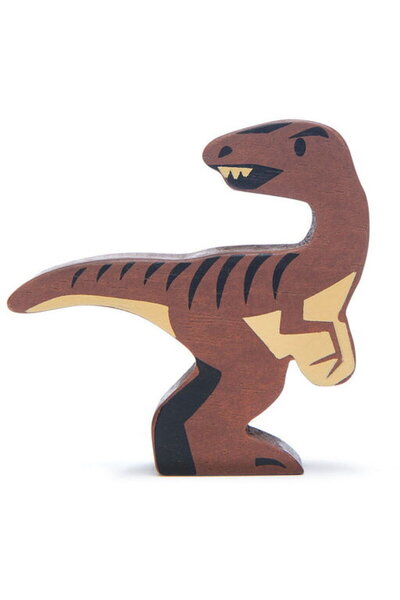 Tender Leaf Toys dinosaur figurine - Velociraptor, made of premium wood, 3+ y...